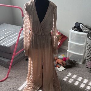 Baltic Born Shimmering Gold Maxi Dress